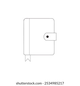 Minimalistic journal vectorial icon illustration.