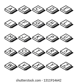 Minimalistic Keyboard buttons