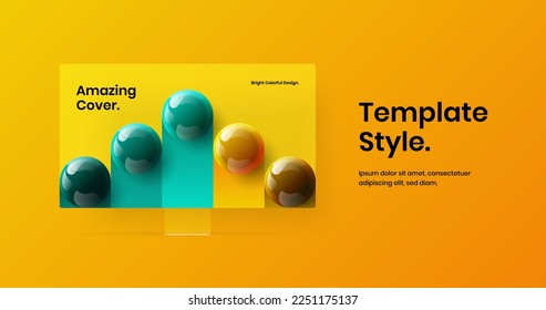 Minimalistic landing page vector design template. Modern monitor mockup web project concept.