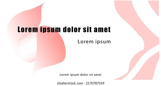 Minimalistic large-format web template. Can be used for a banner, advertisement, flyer or as a business card design. Vector illustration, isolated on white background.