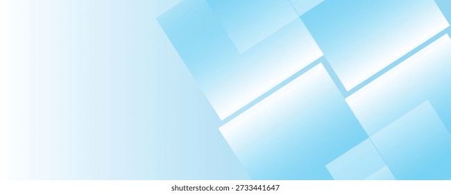 Minimalistic light blue abstract background featuring soft overlapping geometric shapes, ideal for professional and modern designs