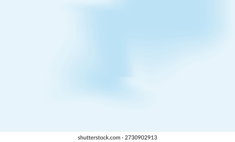 Minimalistic light blue background with smooth gradient and soft abstract texture. Perfect for seasonal designs, web banners, posters, presentations, and greeting card templates.