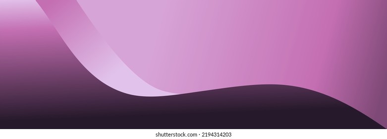 Minimalistic light and dark gradient banner background design. Contemporary art wallpaper with bright pink lavender, very peri and dark purple blending colors. Retro futuristic style