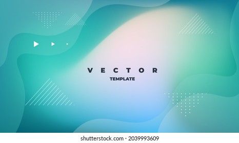 minimalistic light green template with wavy lines and arrows and white lines