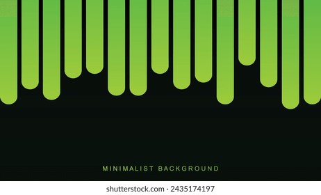 Fondo verde de línea minimalista. EPS 10 4K art. 
