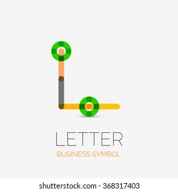 Iconos de negocios lineales minimalistas, logos, hechos de segmentos de línea multicolor. Símbolos universales para cualquier concepto o idea. Equipo futurista de alta tecnología, conjunto de elementos tecnológicos