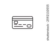 A minimalistic, linear MasterCard icon on a white background