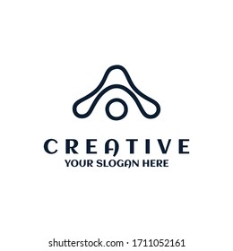 Minimalistisches Logo-Design. Kreatives Logo. Linienschöner Stil und einfaches Element