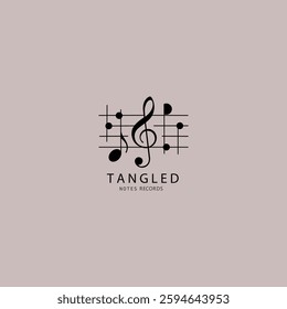 Minimalistic Logo Design for Tangled 