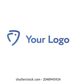 Logo minimalista con símbolo elefante