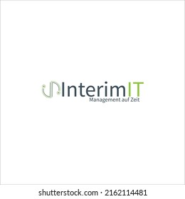 minimalistic logo vector. IT logo and digital transformation suitable for IT companies, management