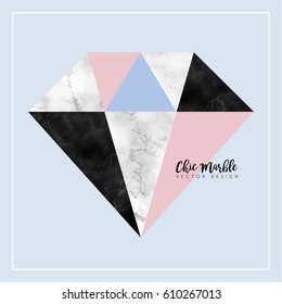 Minimalistic Marble Modern Shapes Vector Design