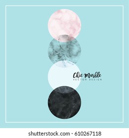 Minimalistic Marble Modern Shapes Vector Design