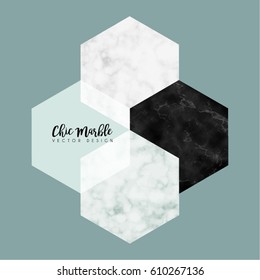 Diseño de vectores minimalista de formas modernas de mármol