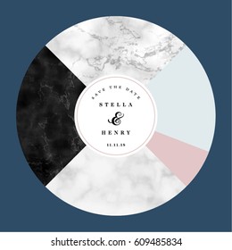 Minimalistic Marble Vector Design