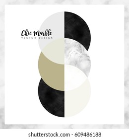Minimalistic Marble Vector Design
