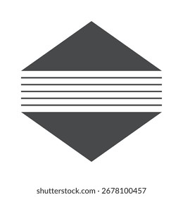 Projeto geométrico minimalista de meados do século
