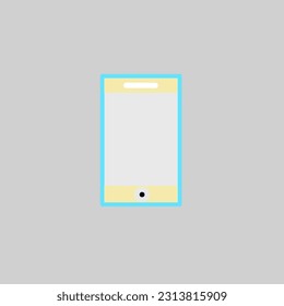 Minimalistische Handy-Illustration, Vektorgrafik, EPS-Datei