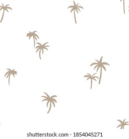 Minimalistic modern palm pattern. Tropical textured background design. Vector illustration for a minimalistic design. Modern elegant background.