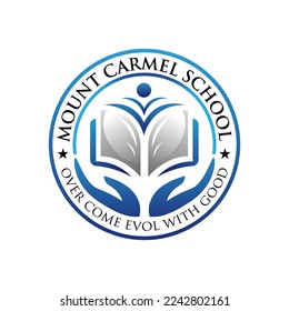 minimalistic modern school logo design