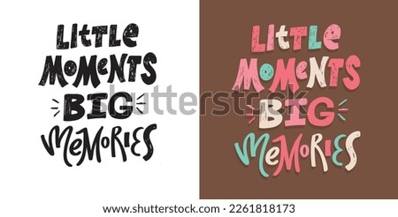 MInimalistic modern typographic lettering postcard. Lettering art, t-shirt design, mug print.