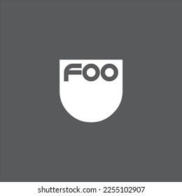 Minimalistic modern vector Food logo.