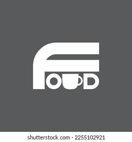 Minimalistische moderne Vektorgrafik Food Logo.