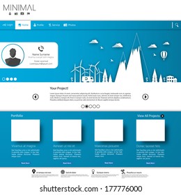 Minimalistic Modern Website Template