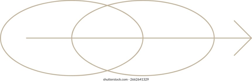 Minimalistisches Monoline Arrow Design Element