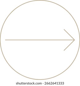 Minimalistisches Monoline Arrow Design Element