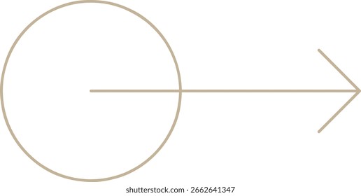 Elemento de design de seta monocromática minimalista