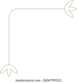 Minimalistic Monoline Art Deco Corner