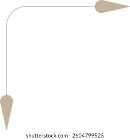 Minimalistic Monoline Art Deco Corner