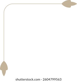 Minimalistic Monoline Art Deco Corner