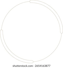 Minimalistischer geometrischer Monolinkreis