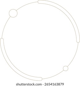 Minimalistischer geometrischer Monolinkreis