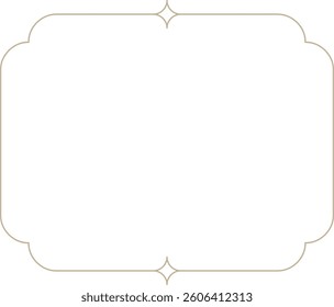 Minimalistic Monoline Frame With Sparkle