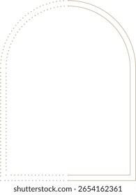 Minimalistischer geometrischer Bogenrahmen Monoline