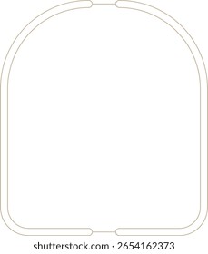 Minimalistischer geometrischer Bogenrahmen Monoline