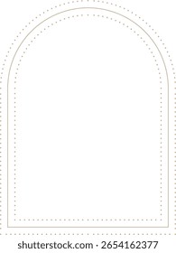 Minimalistischer geometrischer Bogenrahmen Monoline