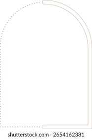 Minimalistischer geometrischer Bogenrahmen Monoline