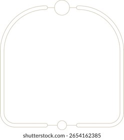 Quadro de Arco Geométrico Monoline Minimalista
