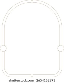 Minimalistischer geometrischer Bogenrahmen Monoline