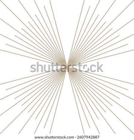 Minimalistic Monoline Geometric Shapes Composition 