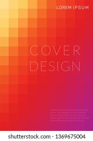 Minimalistic mosaic covers template. Colorful geometric pattern gradients. Eps10 vector.