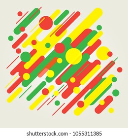 Minimalistic motion design. Modern abstract composition.