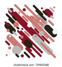 Minimalistic motion design. Modern abstract composition.