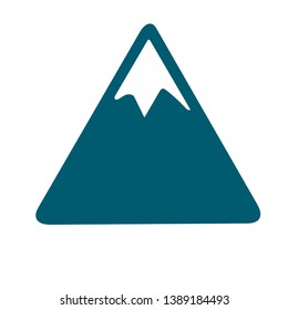 minimalistic mountains in vector image