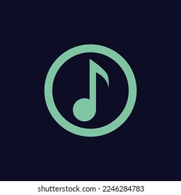 minimalistic music logo. perfect for your music logo.