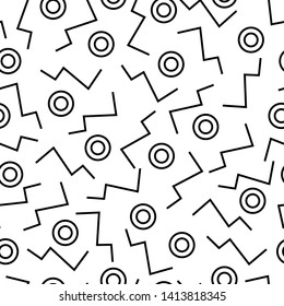Minimalistic neo memphis seamless pattern.